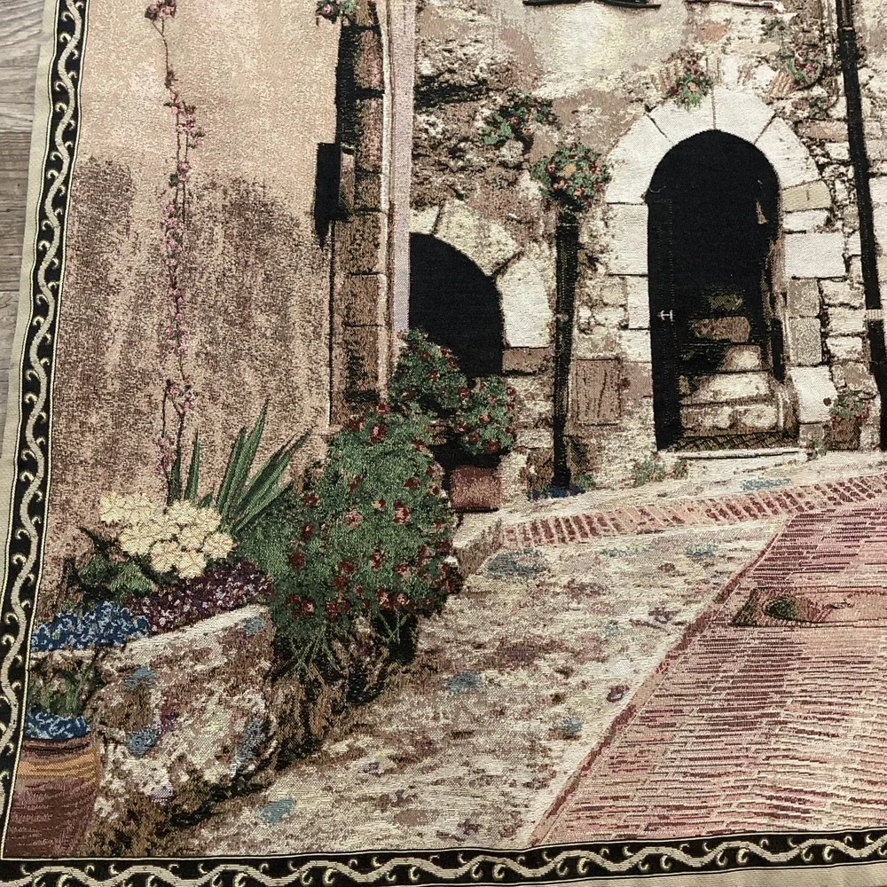Cat‎ In A Window Street View Manual Woodworkers & Weavers Wall Tapestry 36x56